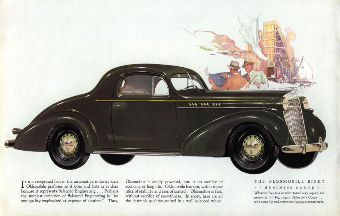 1936 Oldsmobile Motor Cars Brochure Page 37
